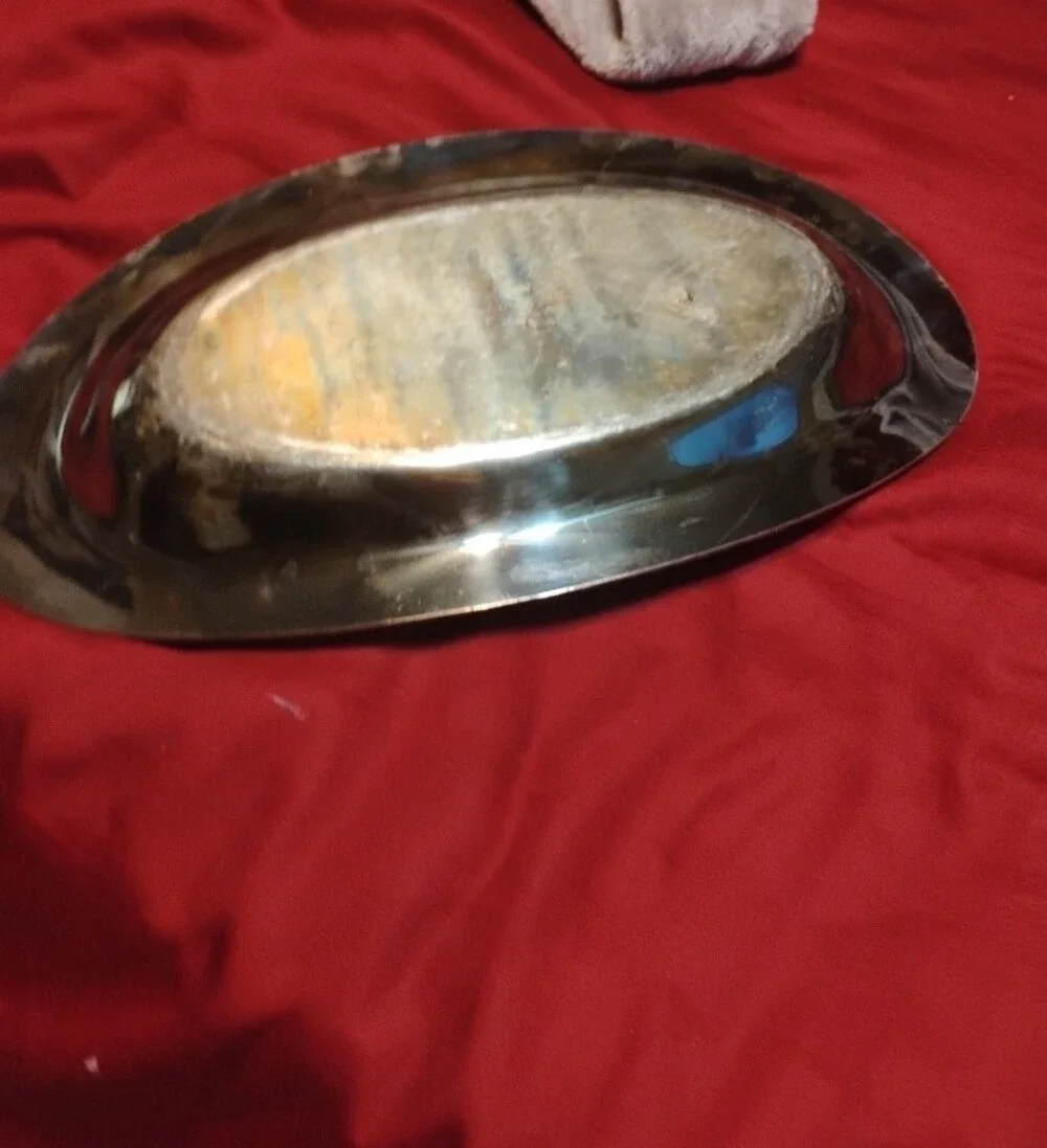Silver plate Oval Bread Vintàge Serving Tray - Classic Home Dining
